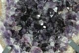 Purple Amethyst Geode On Metal Stand - Uruguay #99896-2